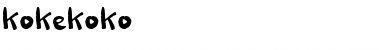 Download kokekoko Font Download kokekoko Font