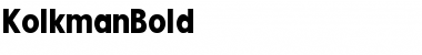 Download KolkmanBold Font Download KolkmanBold Font