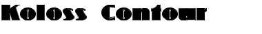 Download Koloss Contour Font Download Koloss Contour Font