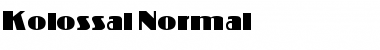 Download Kolossal Font Download Kolossal Font