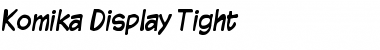 Download Komika Display Tight Font Download Komika Display Tight Font
