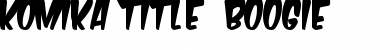 Download Komika Title - Boogie Font Download Komika Title - Boogie Font