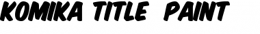 Download Komika Title - Paint Font Download Komika Title - Paint Font