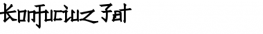 Download Konfuciuz Fat Font Download Konfuciuz Fat Font