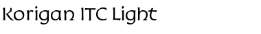 Download Korigan ITC Light Font Download Korigan ITC Light Font