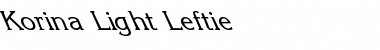 Download Korina-Light Leftie Font Download Korina-Light Leftie Font