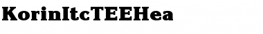 Download KorinItcTEEHea Font Download KorinItcTEEHea Font