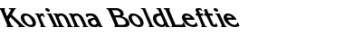 Download Korinna-BoldLeftie Font Download Korinna-BoldLeftie Font