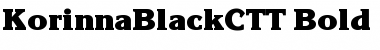 Download KorinnaBlackCTT Font Download KorinnaBlackCTT Font