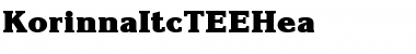 Download KorinnaItcTEEHea Font Download KorinnaItcTEEHea Font