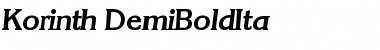 Download Korinth-DemiBoldIta Font Download Korinth-DemiBoldIta Font