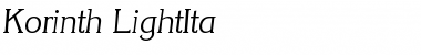 Download Korinth-LightIta Font Download Korinth-LightIta Font