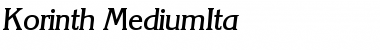 Download Korinth-MediumIta Font Download Korinth-MediumIta Font