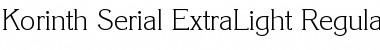 Download Korinth-Serial-ExtraLight Font Download Korinth-Serial-ExtraLight Font