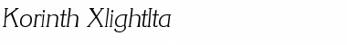 Download Korinth-XlightIta Font Download Korinth-XlightIta Font