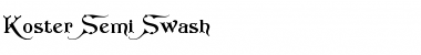 Download Koster Semi-Swash Font Download Koster Semi-Swash Font