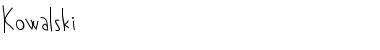 Download Kowalski Font Download Kowalski Font