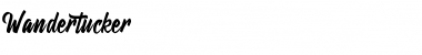 Download Wandertucker Font Download Wandertucker Font