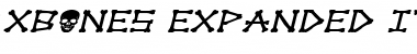 Download xBONES Expanded Italic Font Download xBONES Expanded Italic Font