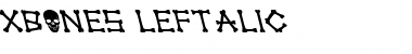 Download xBONES Leftalic Font Download xBONES Leftalic Font