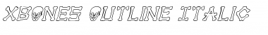 Download xBONES Outline Italic Font Download xBONES Outline Italic Font