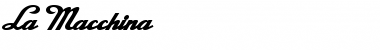 Download La Macchina Font Download La Macchina Font