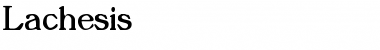 Download Lachesis Font Download Lachesis Font