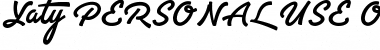 Download Yaty PERSONAL USE ONLY Font Download Yaty PERSONAL USE ONLY Font