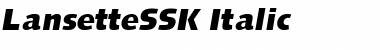 Download LansetteSSK Font Download LansetteSSK Font