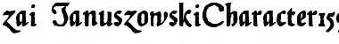 zai Januszowski Character 1594 Regular Font