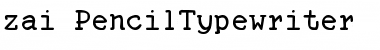 Download zai Pencil Typewriter Font Download zai Pencil Typewriter Font