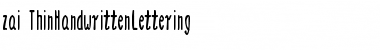 Download zai Thin Handwritten Lettering Font Download zai Thin Handwritten Lettering Font