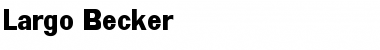 Download Largo Becker Font Download Largo Becker Font