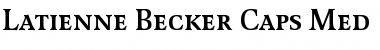 Download Latienne Becker Caps Med Font Download Latienne Becker Caps Med Font
