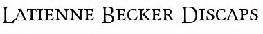 Download Latienne Becker Discaps Font Download Latienne Becker Discaps Font