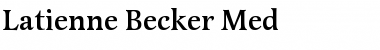 Download Latienne Becker Med Font Download Latienne Becker Med Font