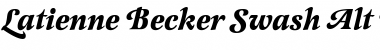 Download Latienne Becker Swash Alt Font Download Latienne Becker Swash Alt Font