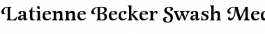 Download Latienne Becker Swash Med Font Download Latienne Becker Swash Med Font