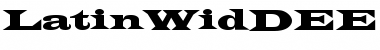 Download LatinWidDEE Font Download LatinWidDEE Font