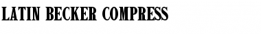 Download Latin Becker Compress Font Download Latin Becker Compress Font