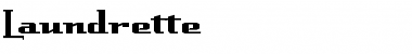 Download Laundrette Font Download Laundrette Font