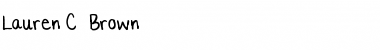 Download Lauren C. Brown Font Download Lauren C. Brown Font