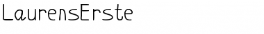 Download LaurensErste Font Download LaurensErste Font