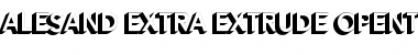 Download Alesand Extrude ExtBd Font Download Alesand Extrude ExtBd Font