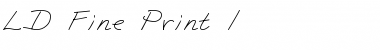 Download LD Fine Print 1 Font Download LD Fine Print 1 Font