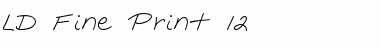 Download LD Fine Print 12 Font Download LD Fine Print 12 Font