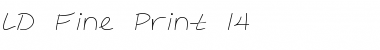 Download LD Fine Print 14 Font Download LD Fine Print 14 Font