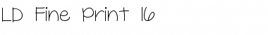 Download LD Fine Print 16 Font Download LD Fine Print 16 Font