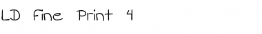 Download LD Fine Print 4 Font Download LD Fine Print 4 Font
