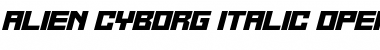 Download Alien Cyborg Font Download Alien Cyborg Font